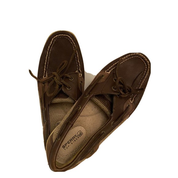 Sperry Shoes Sperry Topsider Womens Boat Shoe Brown Nonmarking Sole